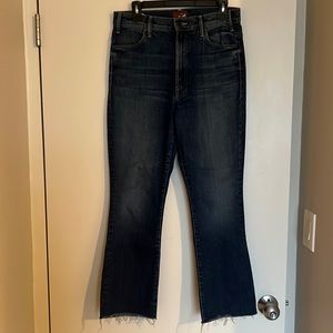 The Hustler Ankle Fray Mother Jeans